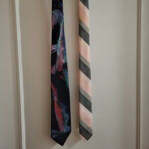 Callini Tie Bundle: Vintage Abstract & Striped Neckwear